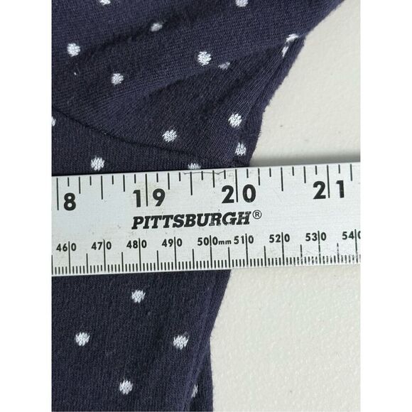 Talbots Shift Dress Womens LP Blue White Polka Dot Coastal Grandma Cottagecore - Picture 9 of 10